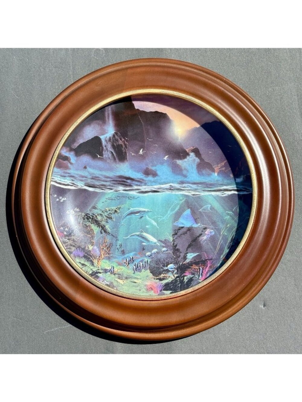 Bradford Exchange Plate "Sea of Light" The World Beneath the Waves 1994 #7542A